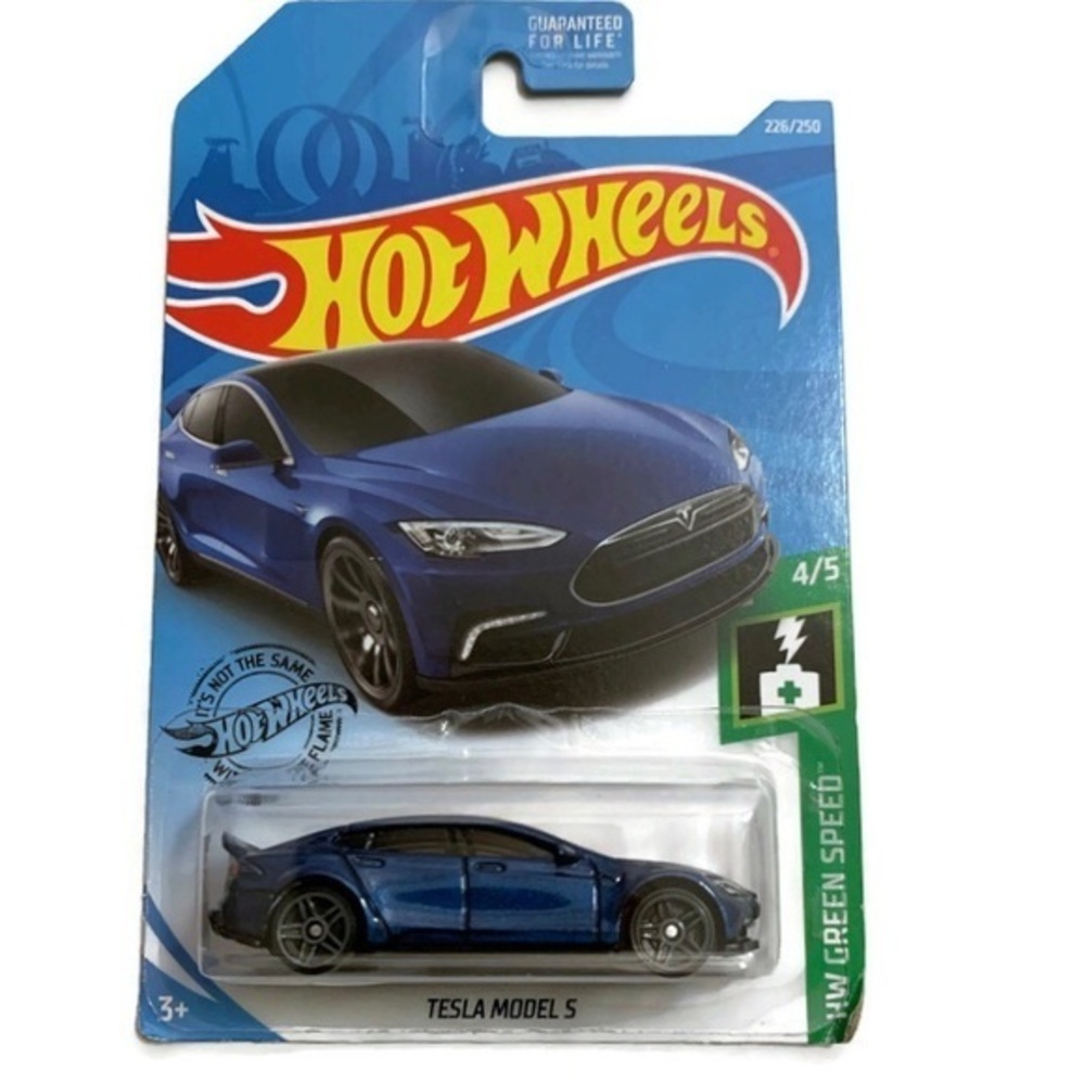 Hot Wheels 2019 Hw Green Speed Tesla Model S, Blue